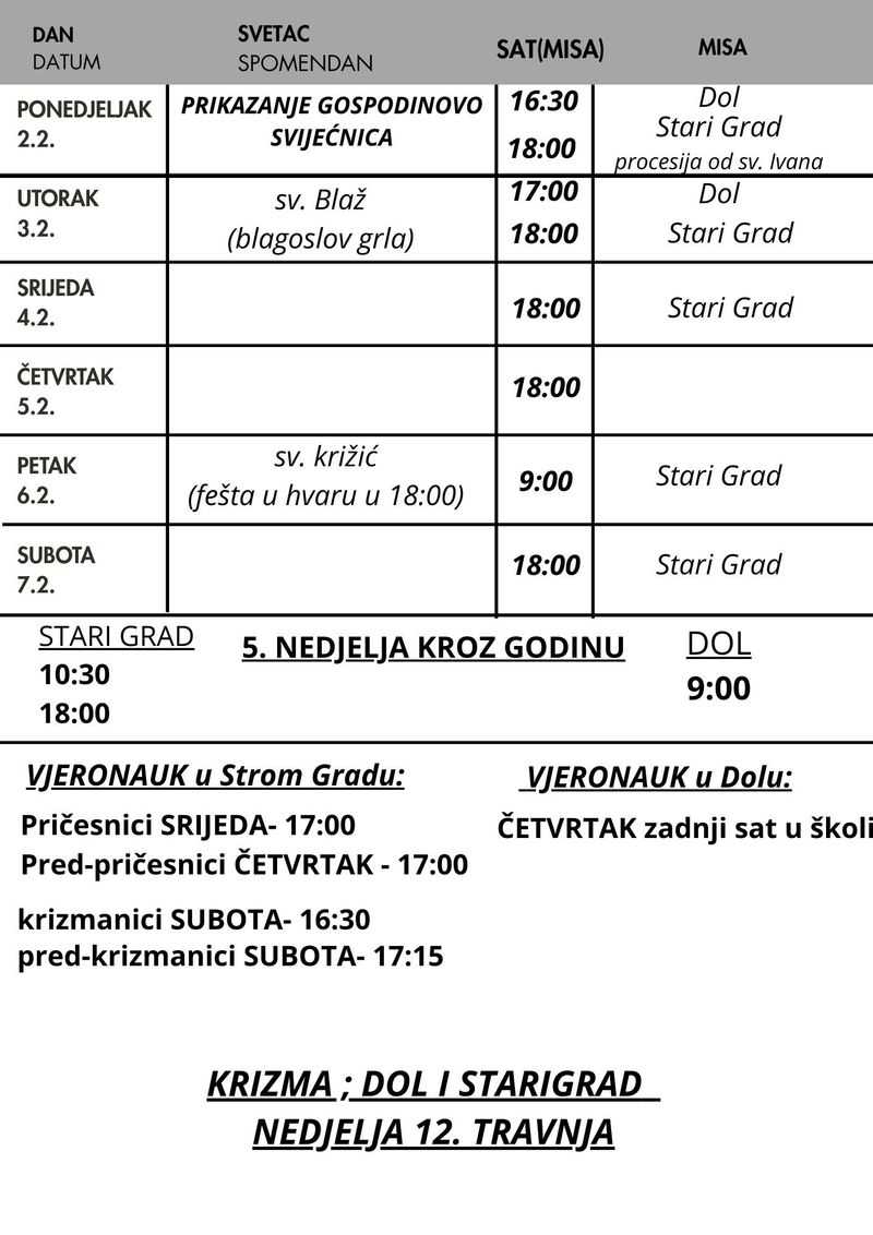 260201 Župne obavijesti