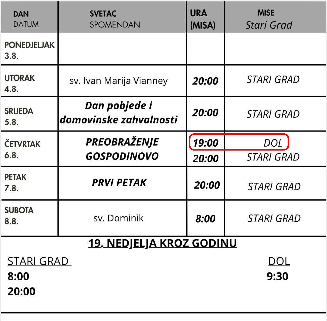260802 Župne obavijesti